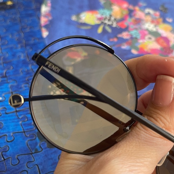 Fendi logo round sunglasses - Picture 5 of 7